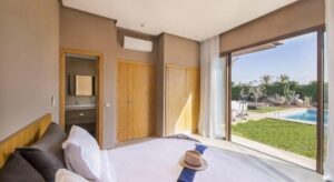 Chambre double dans villa à Marrakech