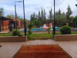 Jardin villa à louer Marrakech route de l’Ourika